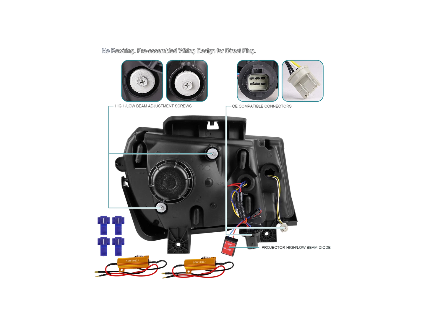 Faros LED secuenciales para Camaro 2014-2015