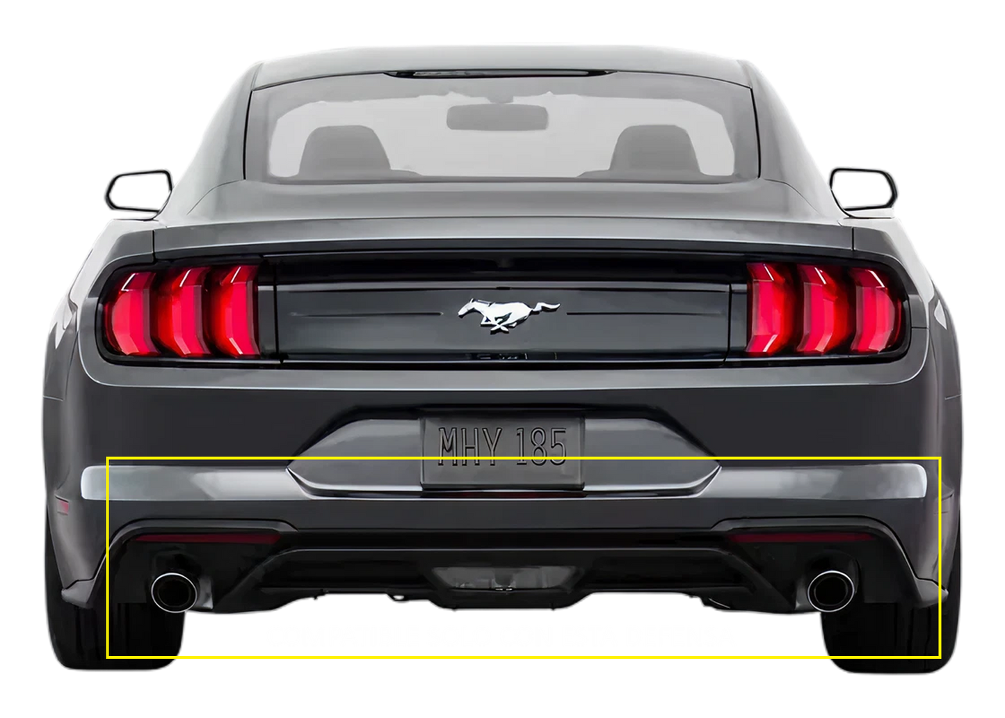 Difusor tipo fibra de carbono para Mustang EcoBoost 2018-2023