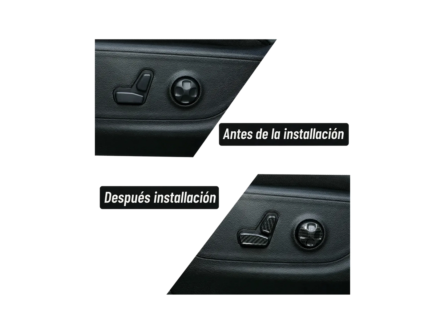 Embellecedor del botón del asiento del coche para Dodge Charger RAM