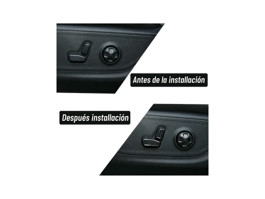 Embellecedor del botón del asiento del coche para Dodge Charger RAM