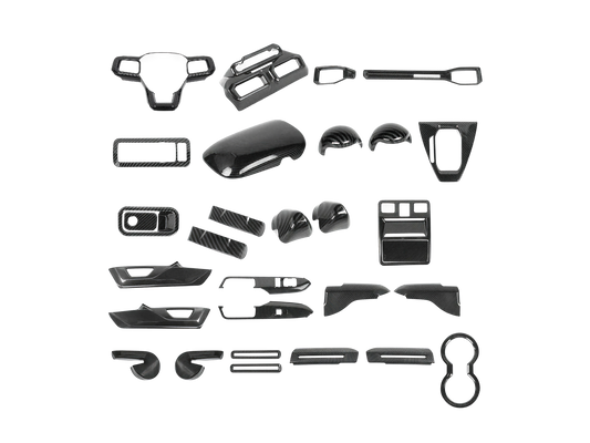 Cubiertas tipo fibra de carbono para Mustang 2024-2025
