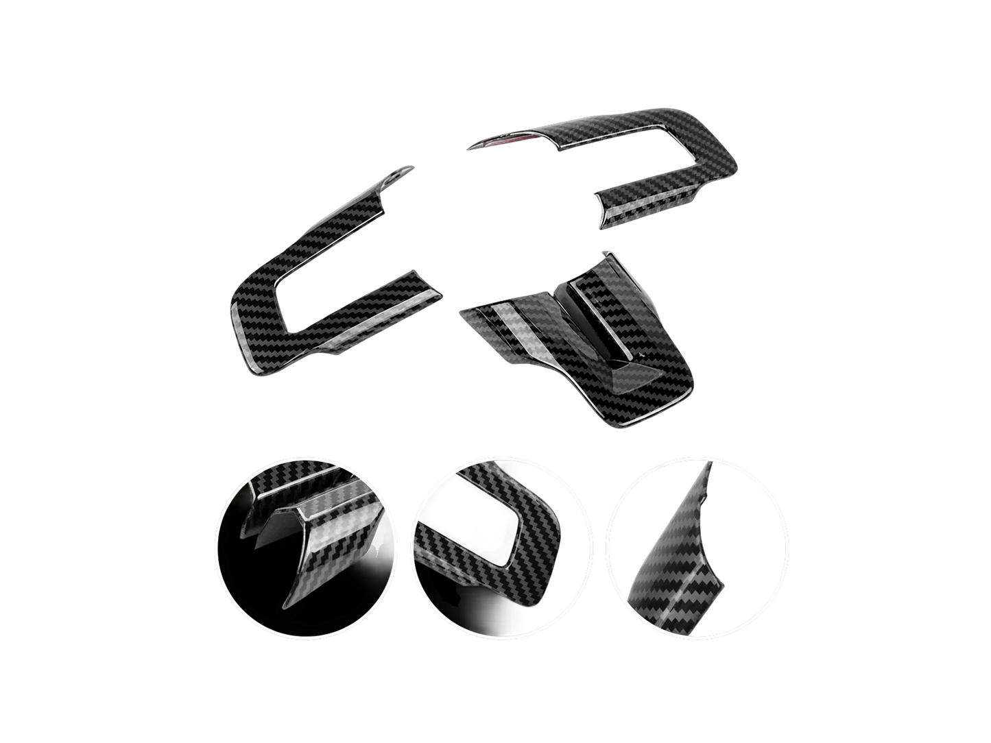 Cubierta de volante tipo fibra de carbono Mustang 2015-2022