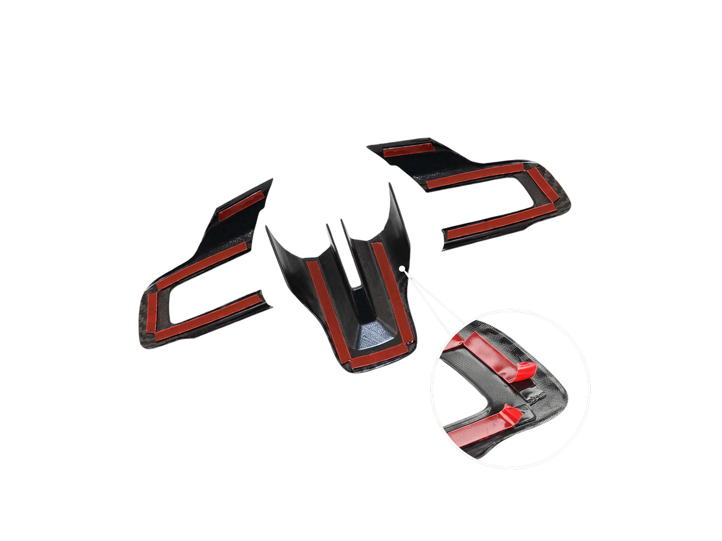 Cubierta de volante tipo fibra de carbono Mustang 2015-2022