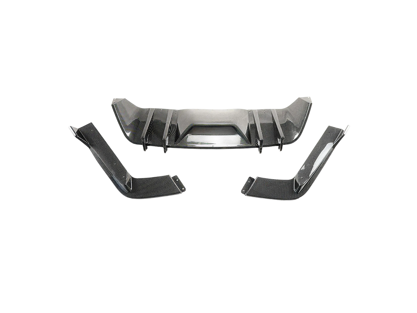 Difusor trasero tipo fibra de carbono para Mustang 2015-2017