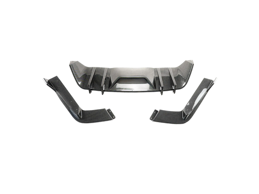 Difusor trasero tipo fibra de carbono para Mustang 2015-2017