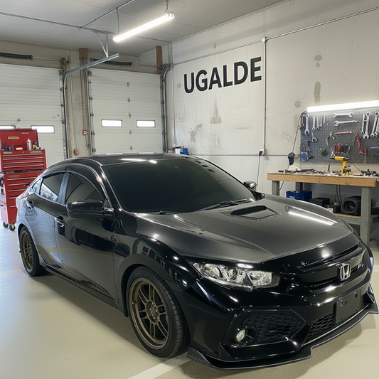 Lip frontal Negro gloss para Honda Civic 4 puertas