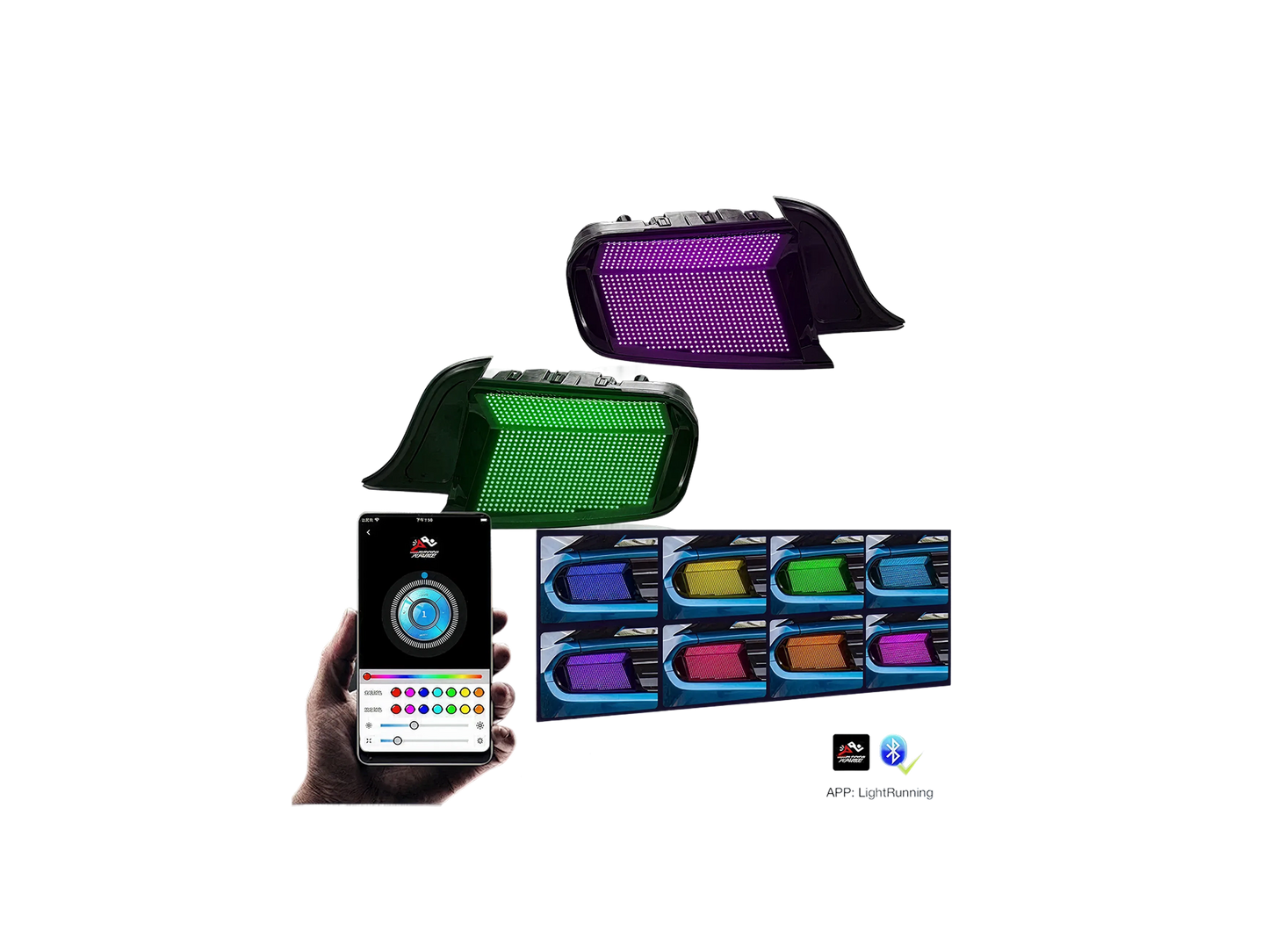 Faros traseros estilo euro RGB para Mustang 2015-2023