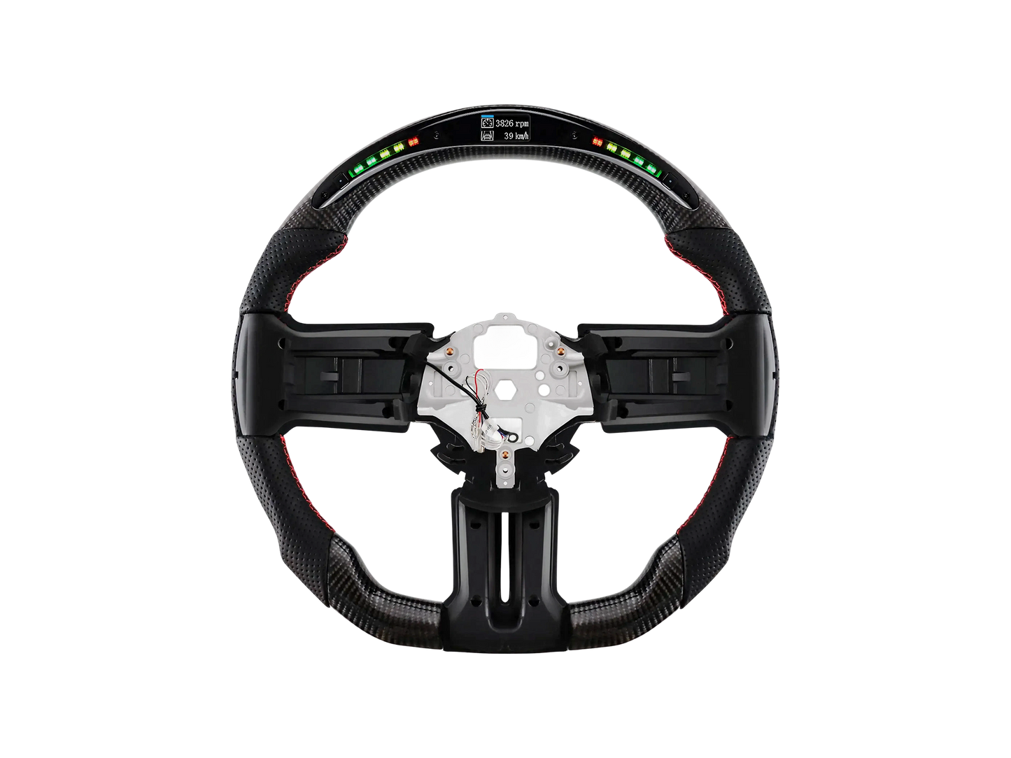 Volante fibra de carbono digital para Mustang 2012-2014