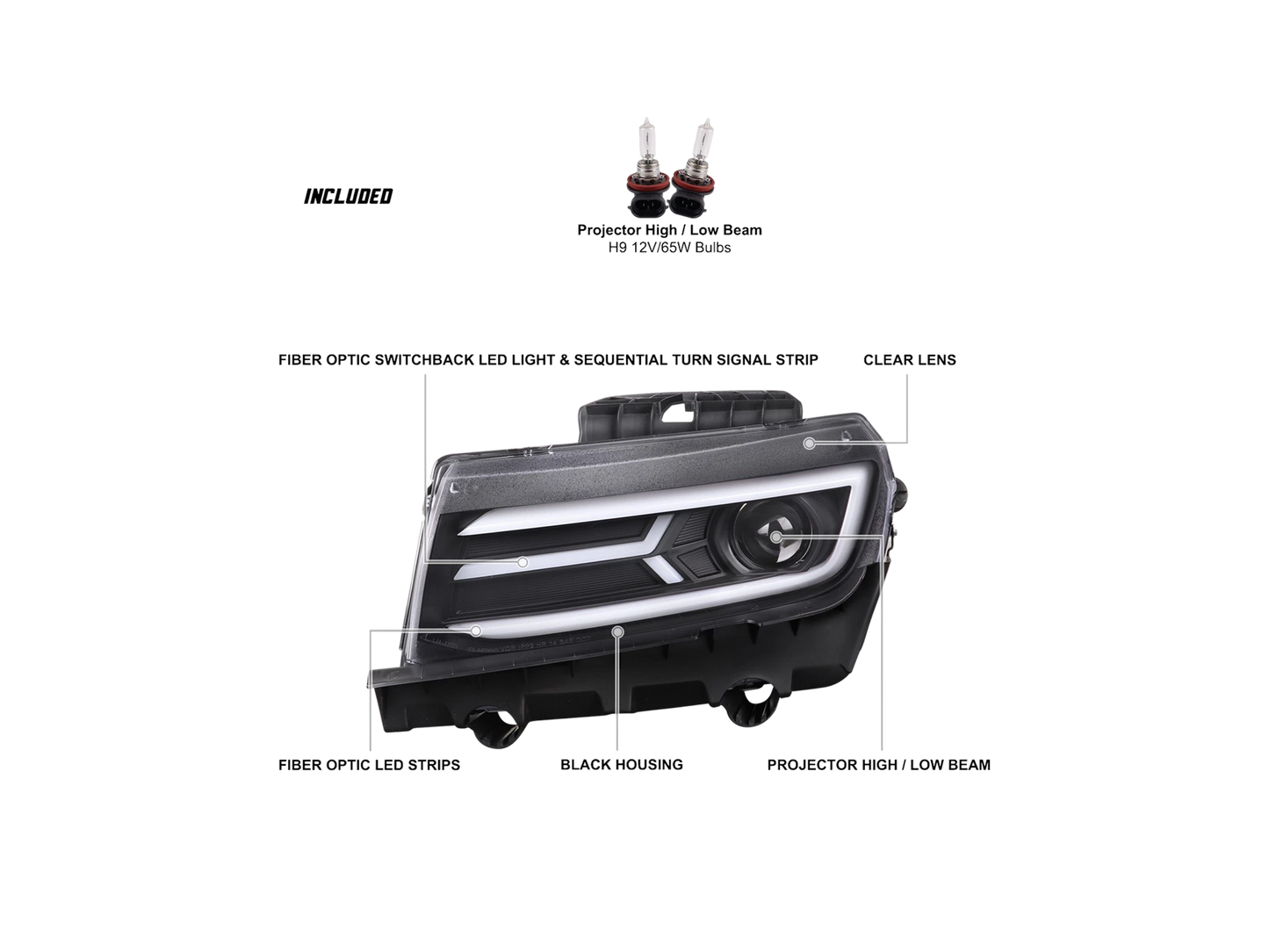 Faros LED secuenciales para Camaro 2014-2015