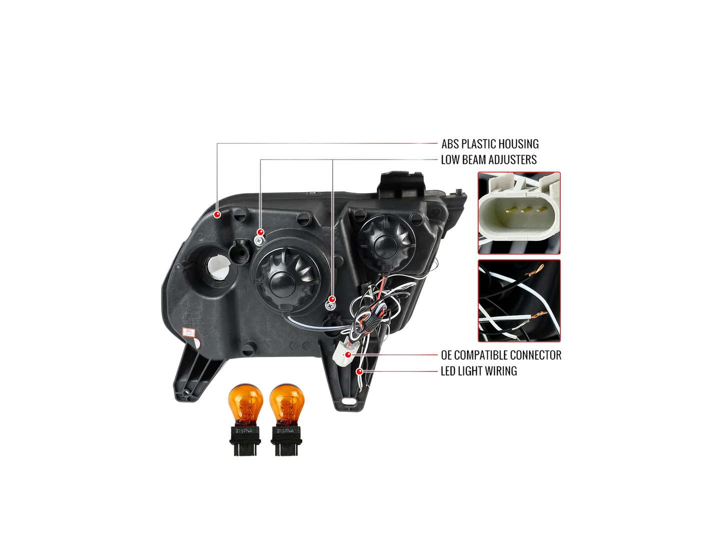 Faros LED HALO para Mustang 2010-2014