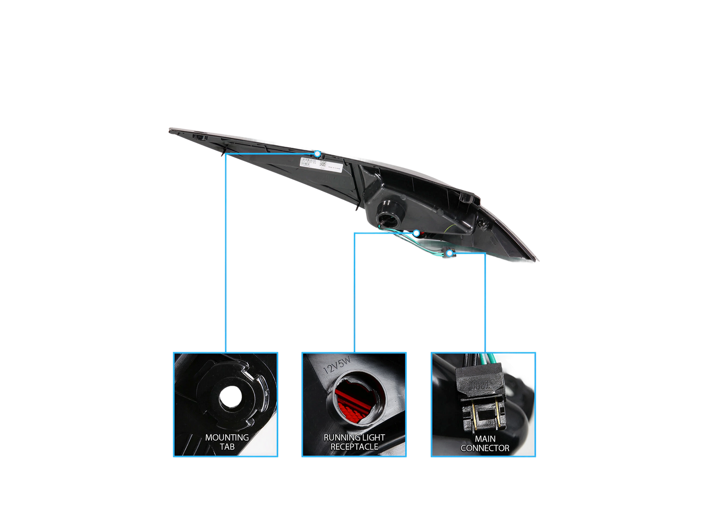 Luces traseras LED negras para 350Z 2003-2007